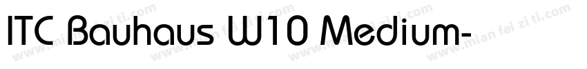 ITC Bauhaus W10 Medium字体转换